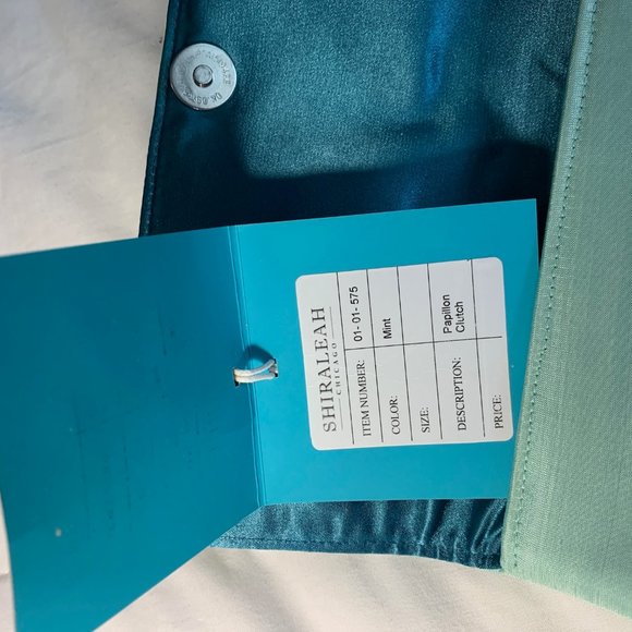 Shiraleah Chicago Mint Papillon Clutch - Picture 6 of 7